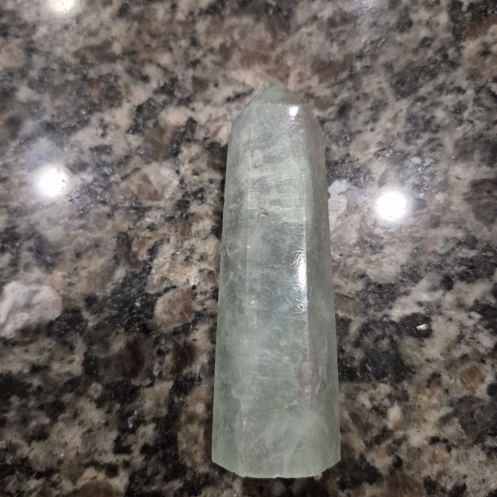 Natural Fluorite Crystal Point Obelisk Tower #O - Picture 5 of 9
